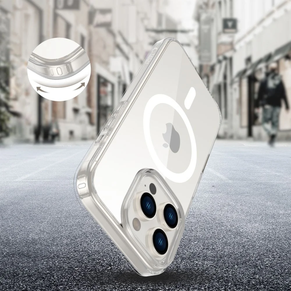 Tech-Protect FlexAir Hybrid CC MagSafe kryt na iPhone 16 Pro, priesvitný ný