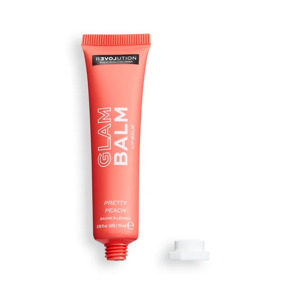 Revolution Relove, Glam Pretty Peach, balzam na pery 1×15 ml, balzam na pery