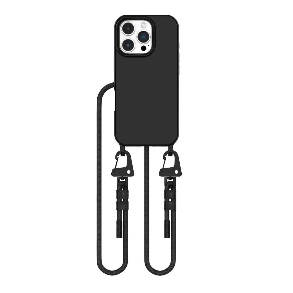 Tech-Protect Magnecklace MagSafe kryt so šnúrkou na iPhone 16 Pro, čie rny