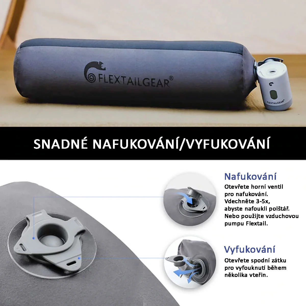 Nafukovací vankúš ZERO Pillow