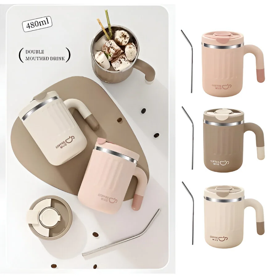 Livefy termohrnček Coffee 480ml, béžový