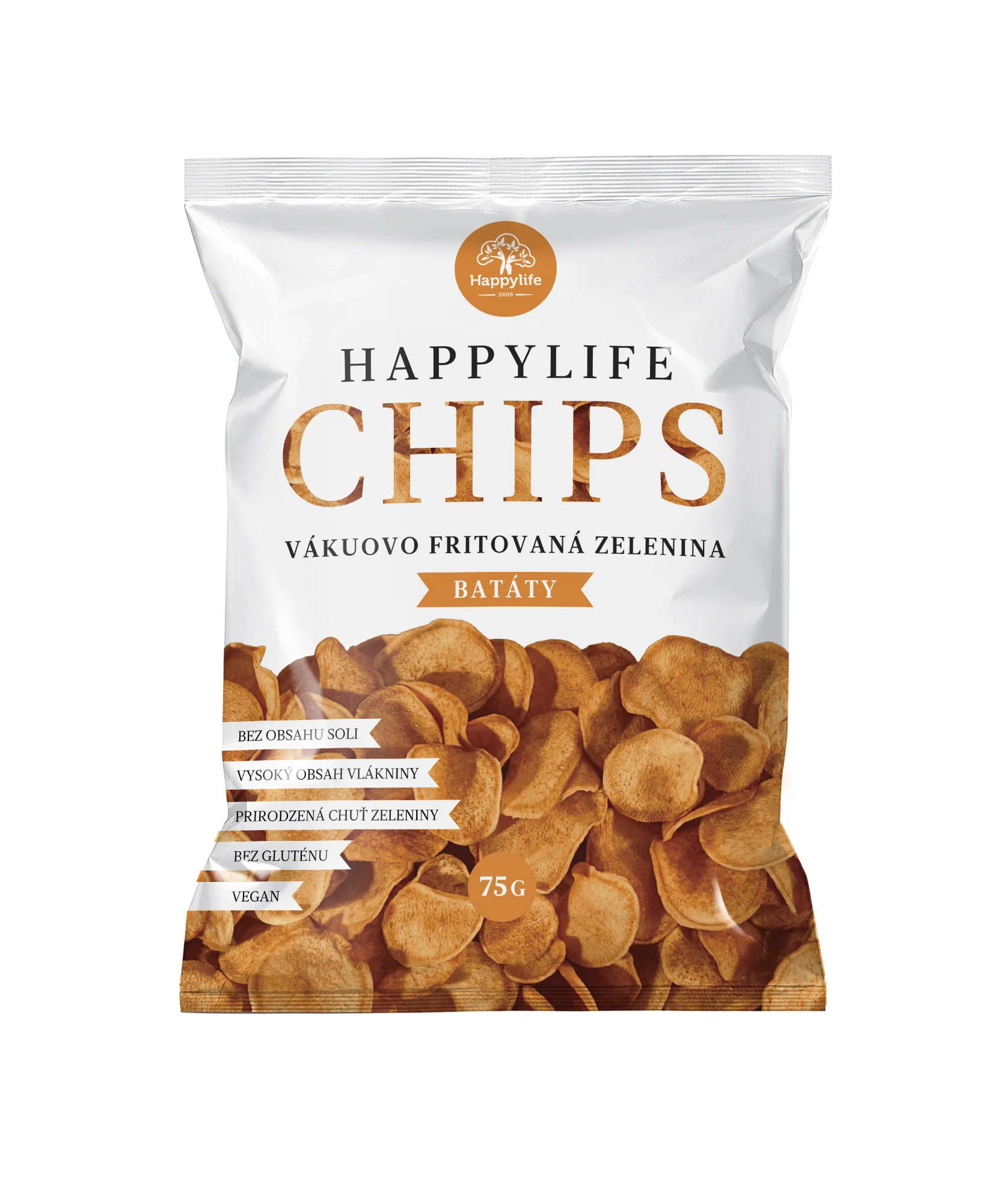 HAPPYLIFE CHIPS – Vákuovo fritované batátové plátky 75 g
