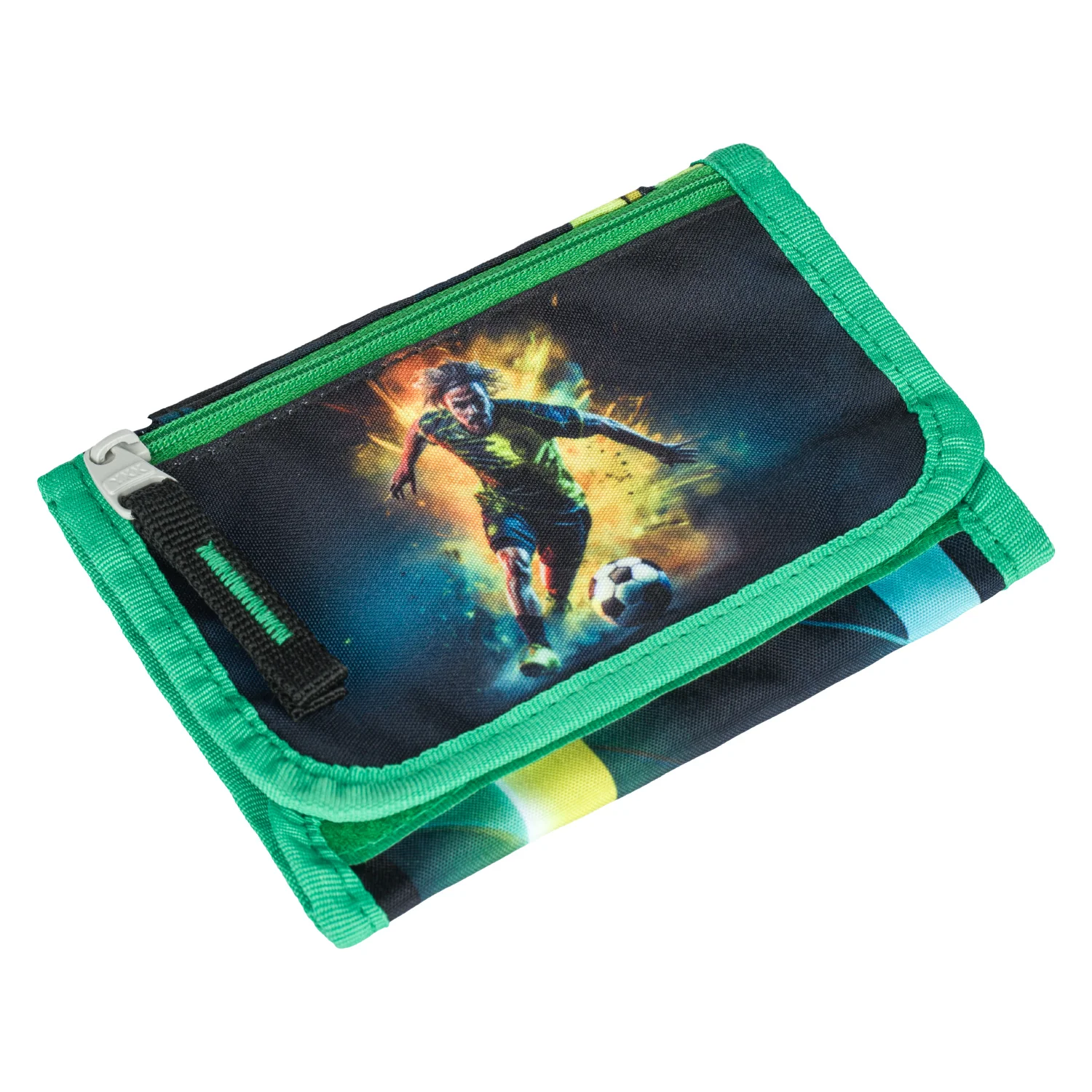 Peňaženka na krk Futbal Hráč 12x8 cm modrá