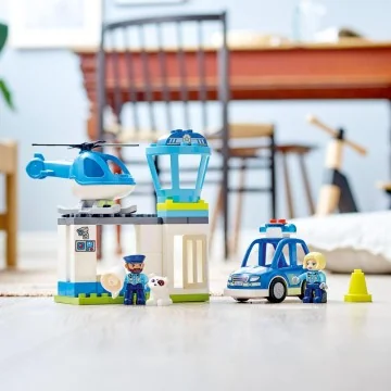 LEGO® DUPLO® 10959 Policajná stanica a vrtulník 1×1 ks, lego stavebnica