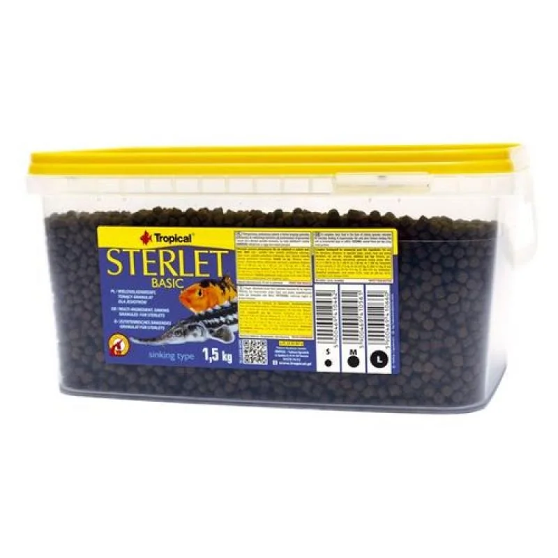 TROPICAL Sterlet Basic S 3l/1500g krmivo pre jesetery 