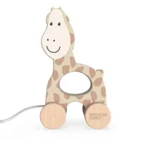Matchstick Monkey Drevená ťahacia hračka - žirafa