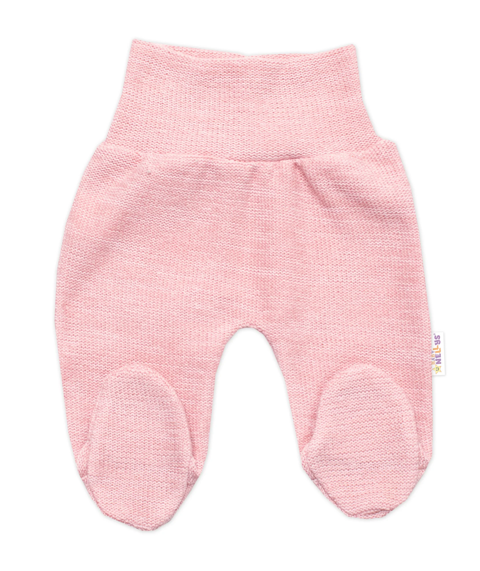 Pletené dojčenské polodupačky Hand Made, Baby Nellys, ružové