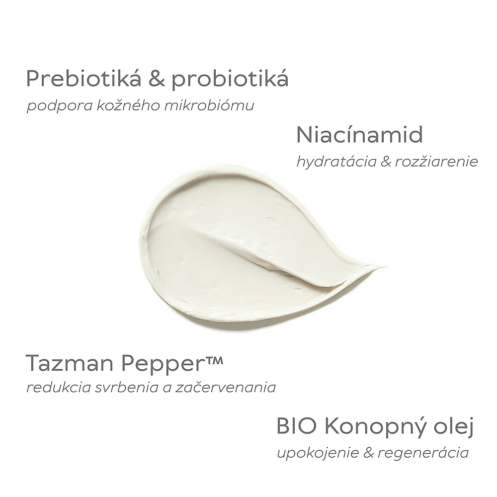 Natuint cosmetics - Upokojujúca a výživná maska - Mikro-Bio komplex Microbiome Balance Face Mask