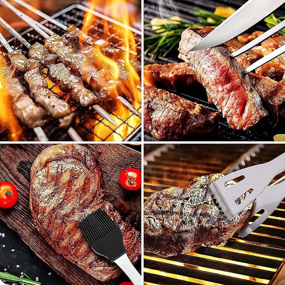MG Grill Set V2 príslušenstvo na grilovanie, strieborné
