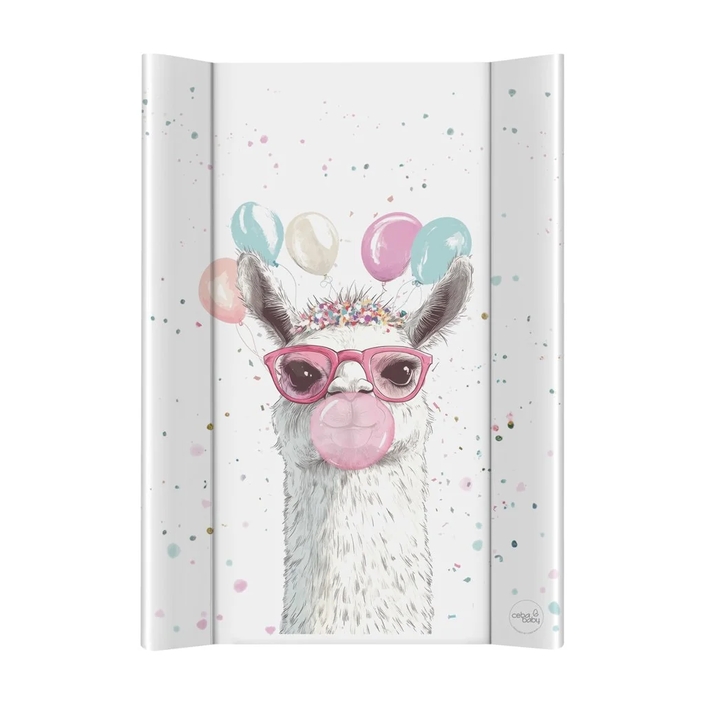 Podložka prebaľovacia 2-hranná mäkká (50x70) Basic Crazy Lama