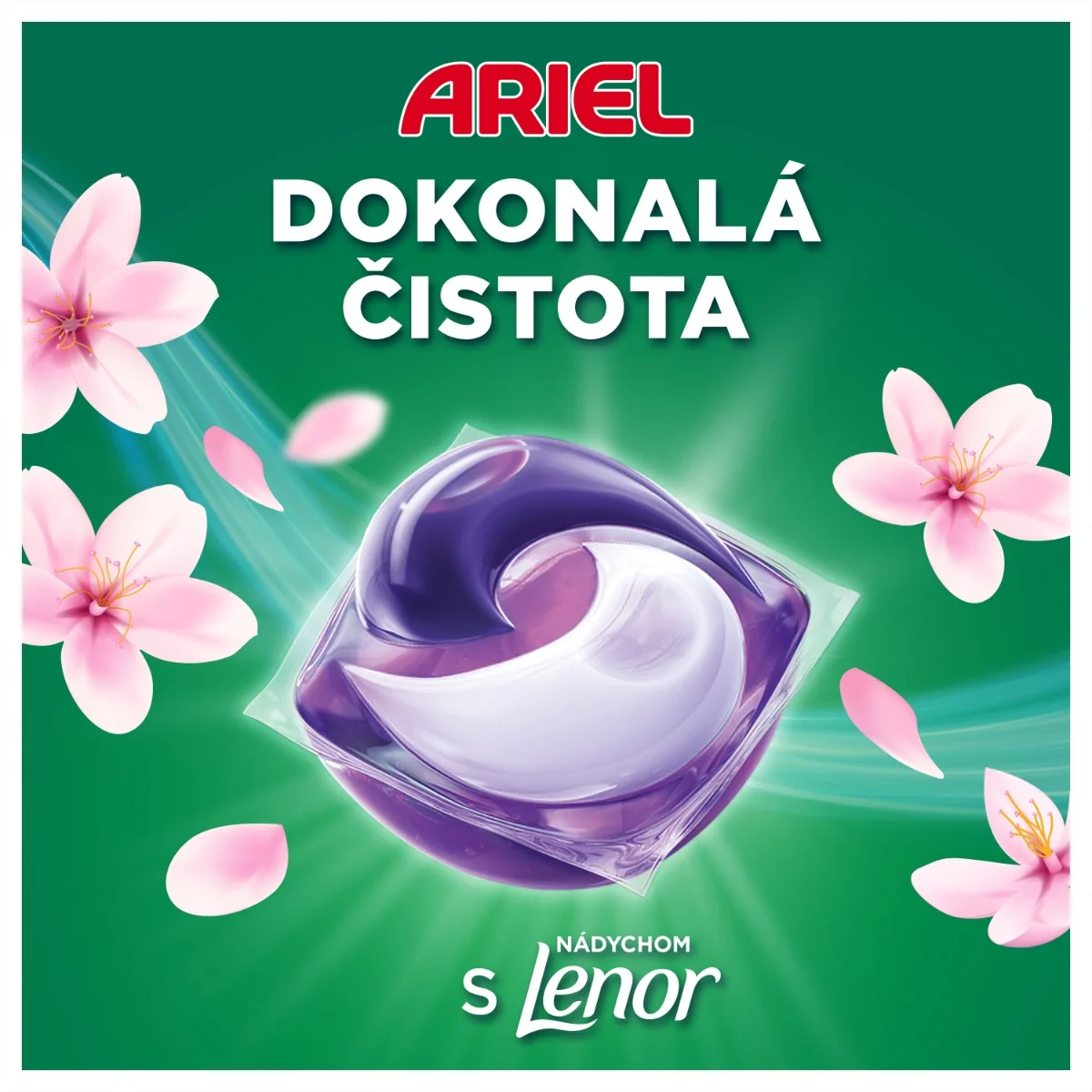 Ariel Allin1 PODS®, Pracie kapsuly, na 30 praní, s Tekutým Pracím Prostriedkom, Japanese Blossom 60 ks