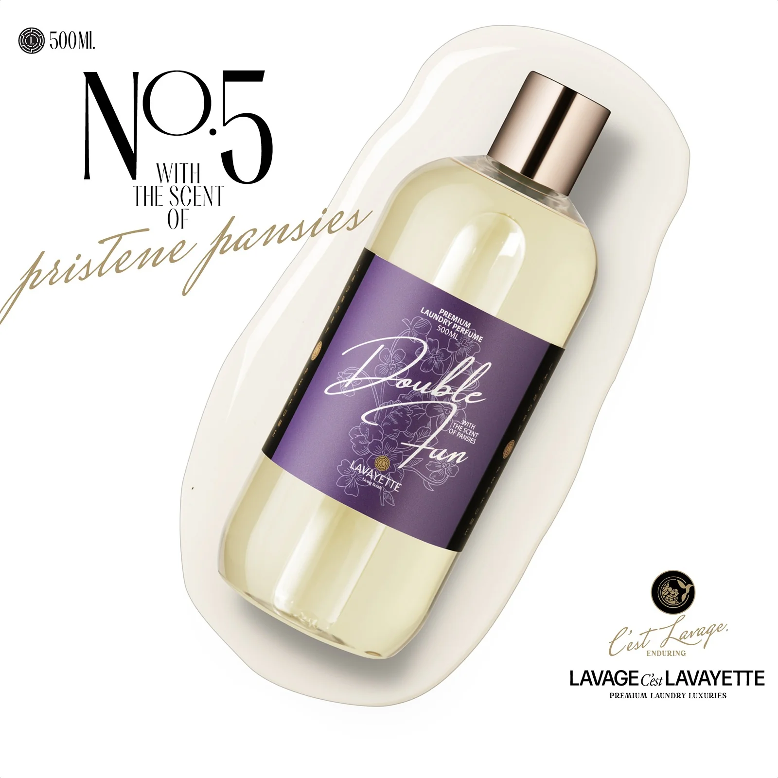 Parfum do prania DOUBLE FUN 05 s vôňou fialky - 500 ml