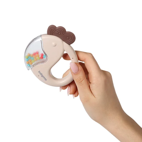 BABYONO Hrkálka papagáj 3m+ 1×1 ks, hrkálka