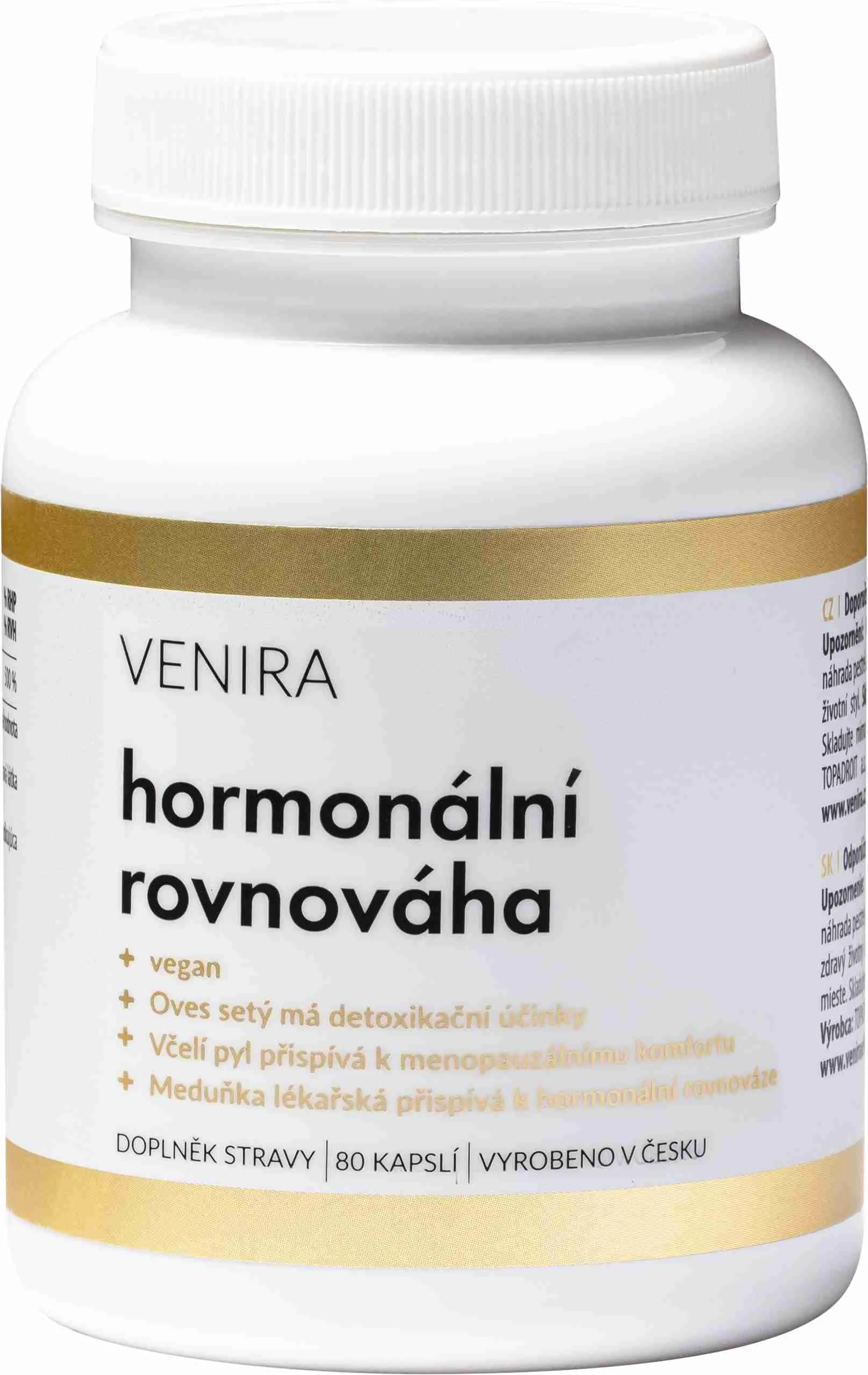 VENIRA Hormonálna rovnováha 1×80 cps, doplnok výživy pre hormonálnu rovnováhu