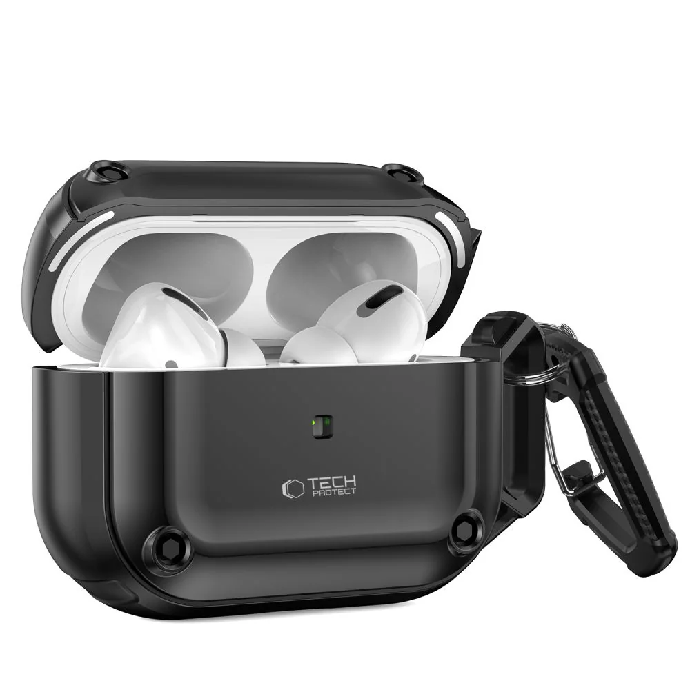 Tech-Protect Rough puzdro na Apple Airpods Pro 1 / 2, čierne