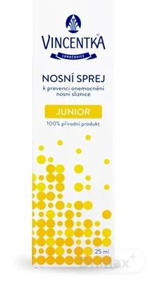 VINCENTKA NOSOVÝ SPREJ JUNIOR 1×25 ml, nosový sprej