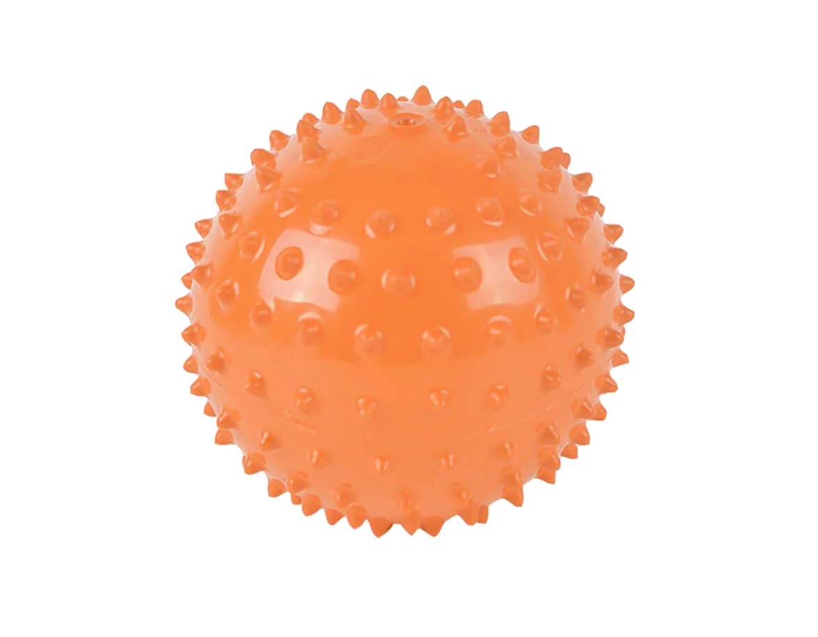 Masážna loptička ježko oranžový 7cm
