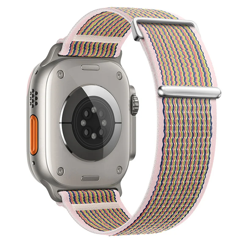 BStrap Velcro Nylon remienok na Apple Watch 38/40/41mm silty sand