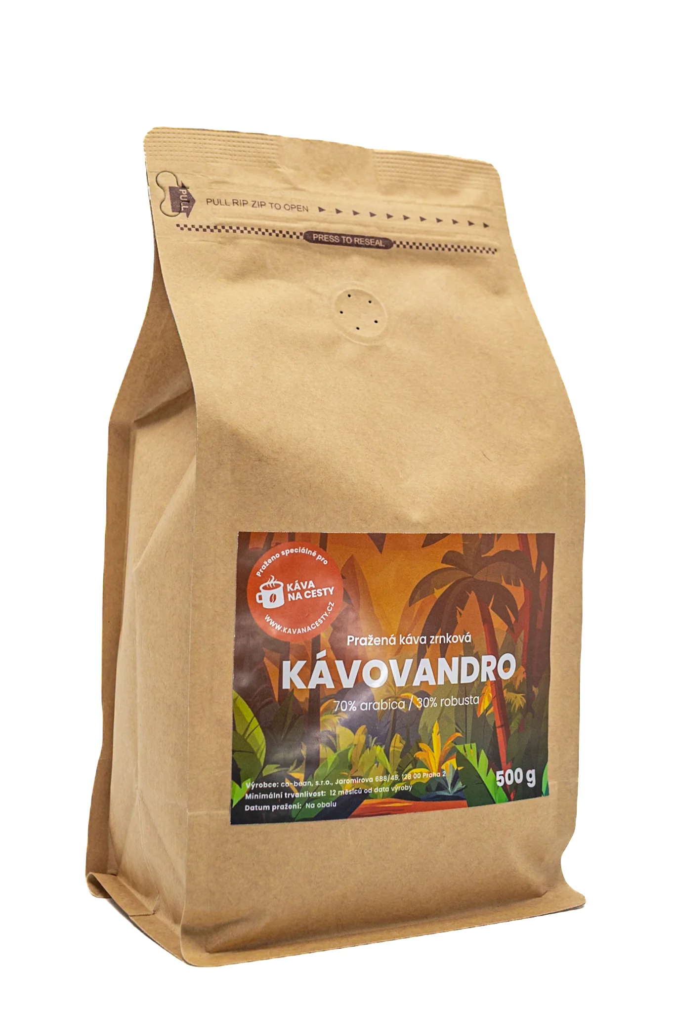 Kávovandro 500 g Zrnková káva