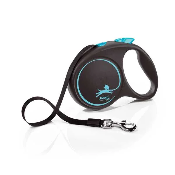 Flexi Black Design L Páska 5m/50kg Svetlomodrá 1×1 ks
