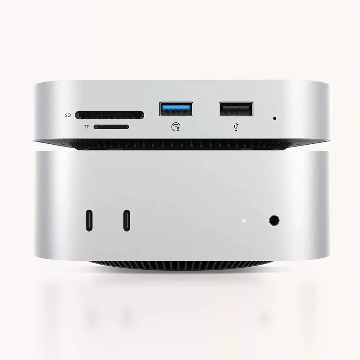 Orico MiniLink 9in1 USB-C HUB adaptér / dokovacia stanica s HDD/SSD, strieborná trieborná