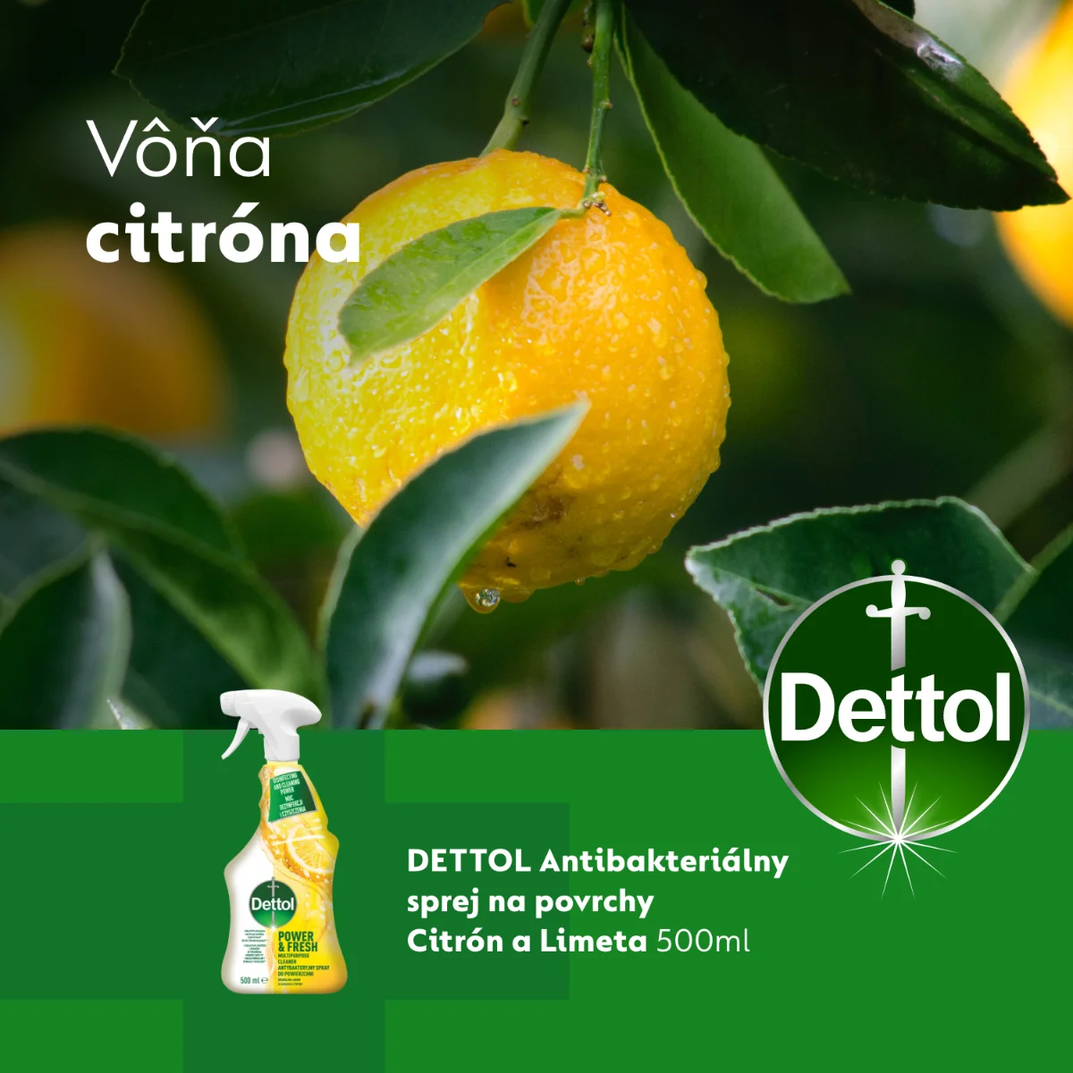 Dettol antibakteriálny sprej na povrchy 500 ml