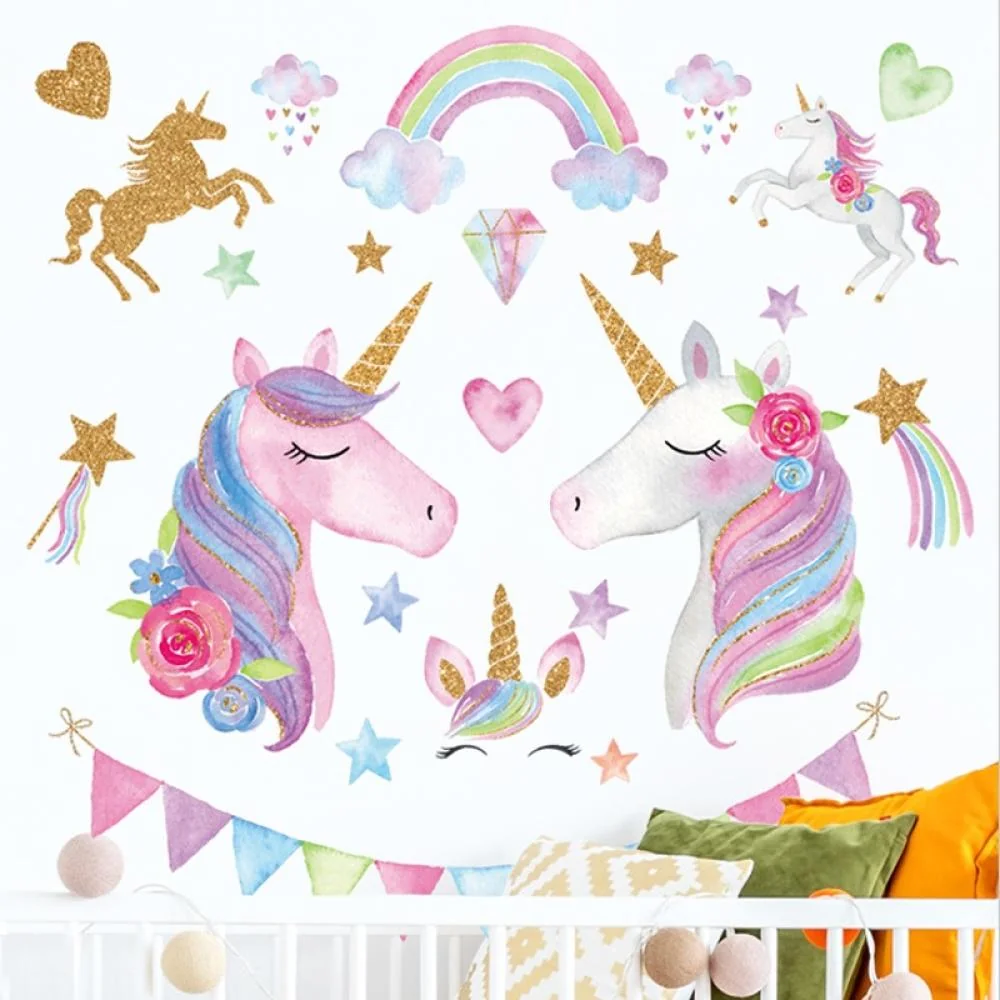 Samolepka na stenu/Tapeta Einhorn