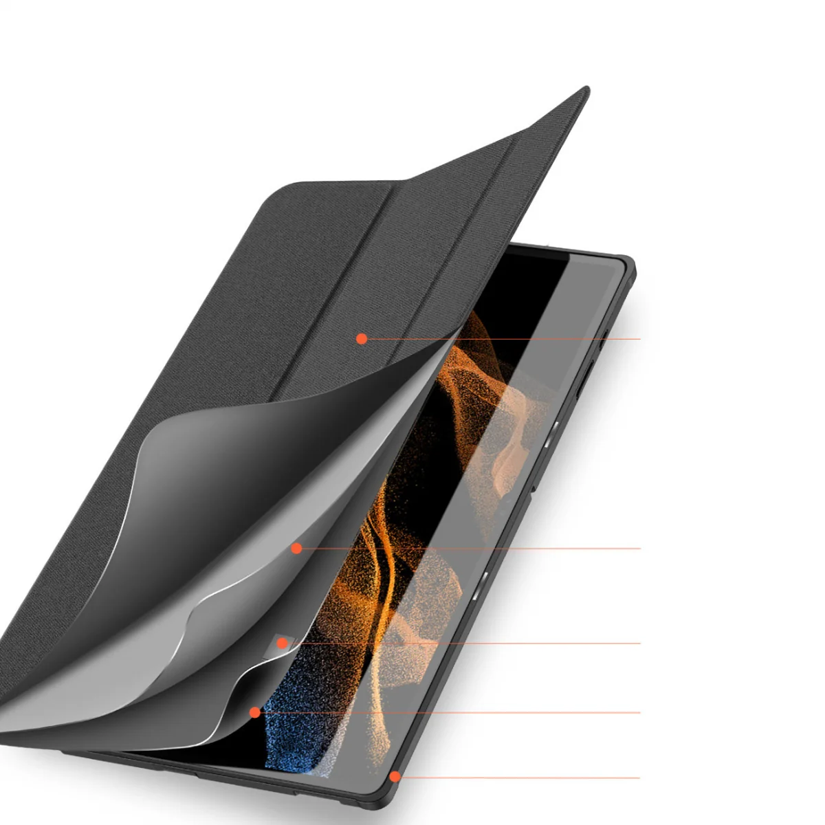 Dux Ducis Domo puzdro na tablet Samsung Galaxy Tab S8 Ultra čierne