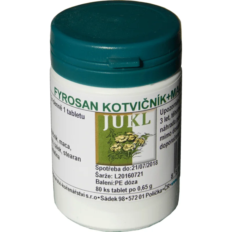 JUKL tablety Fyrosan Kotvičník + Maca