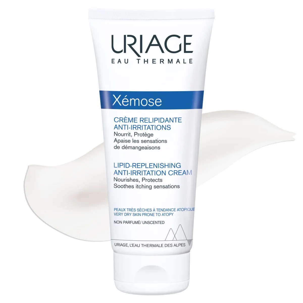 URIAGE XÉMOSE Lipid-Replenishing Anti-Irritation Cream, 200ml 1×200 ml, telový krém pre suchú a atopickú pokožku