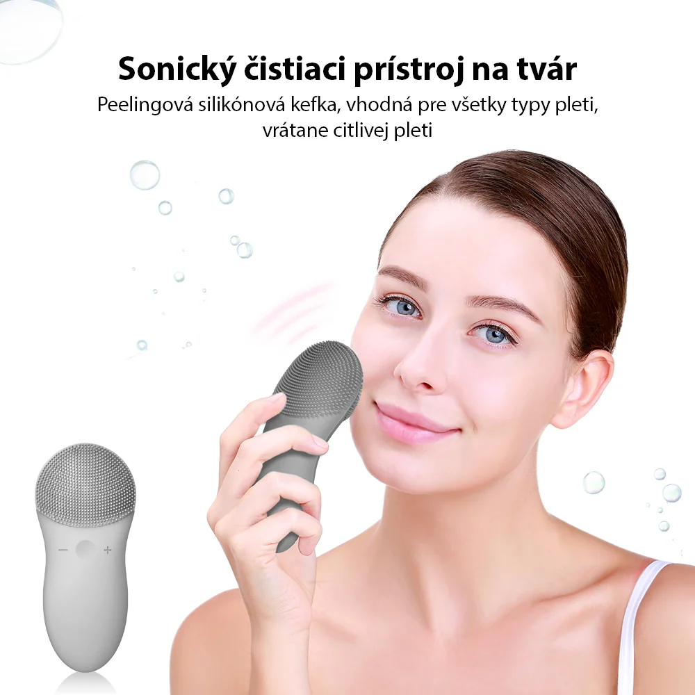 TOUCHBeauty 1788 Sonický čistič pleti ružový 1×1 ks, 10 nastaviteľných intenzít