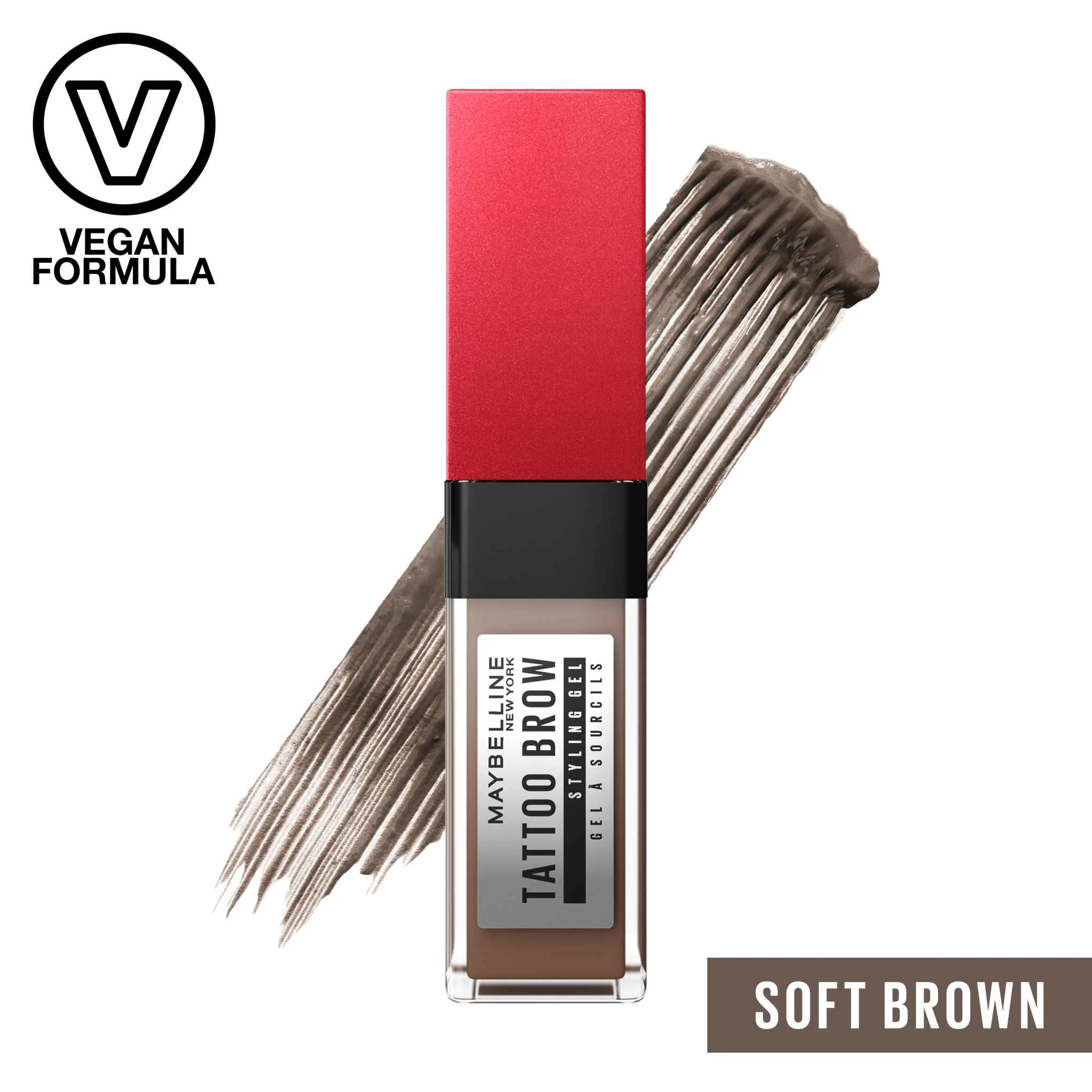 Maybelline New York Tattoo Brow 36H Styling Gel 255 Soft Brown dlhotrvajúci gél na obočie, 6 ml 1×6 ml, gél na obočie