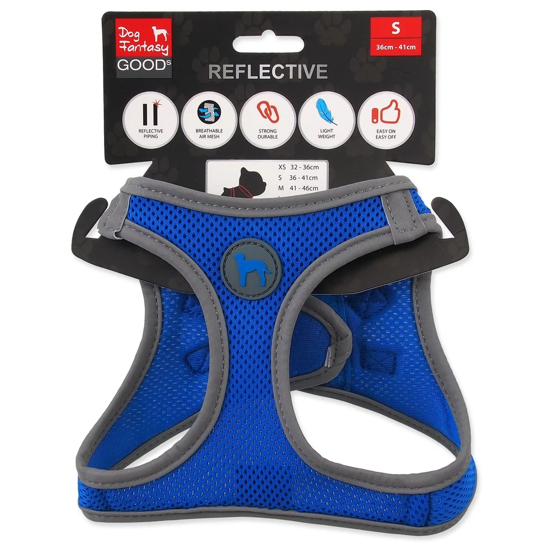 Postroj Dog Fantasy Puppy S modrý 36-41cm