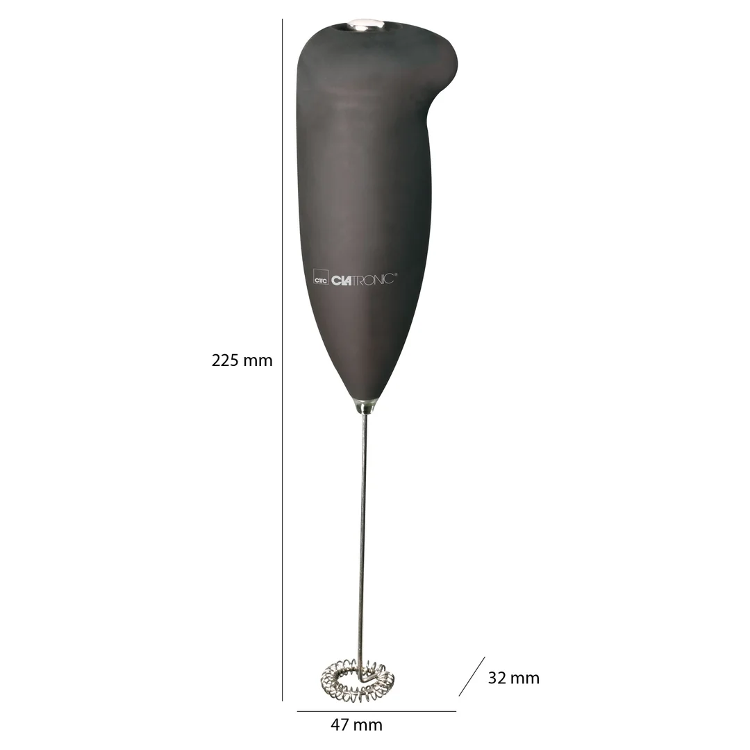 Clatronic MS 3089 batériový napeňovač mlieka čierny