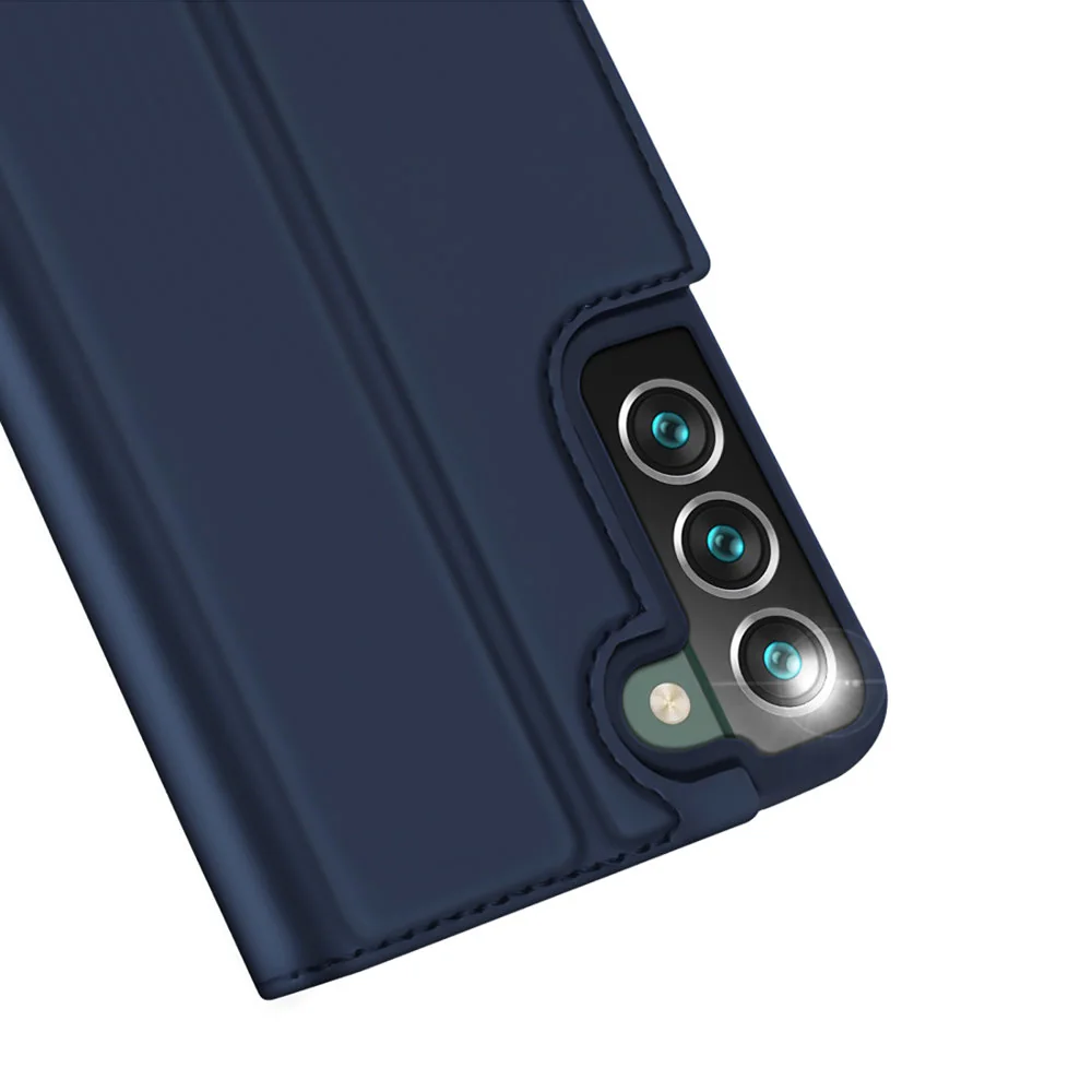 DUX DUCIS Skin Pro knižkové kožené puzdro na Samsung Galaxy S22 Plus,modré modré