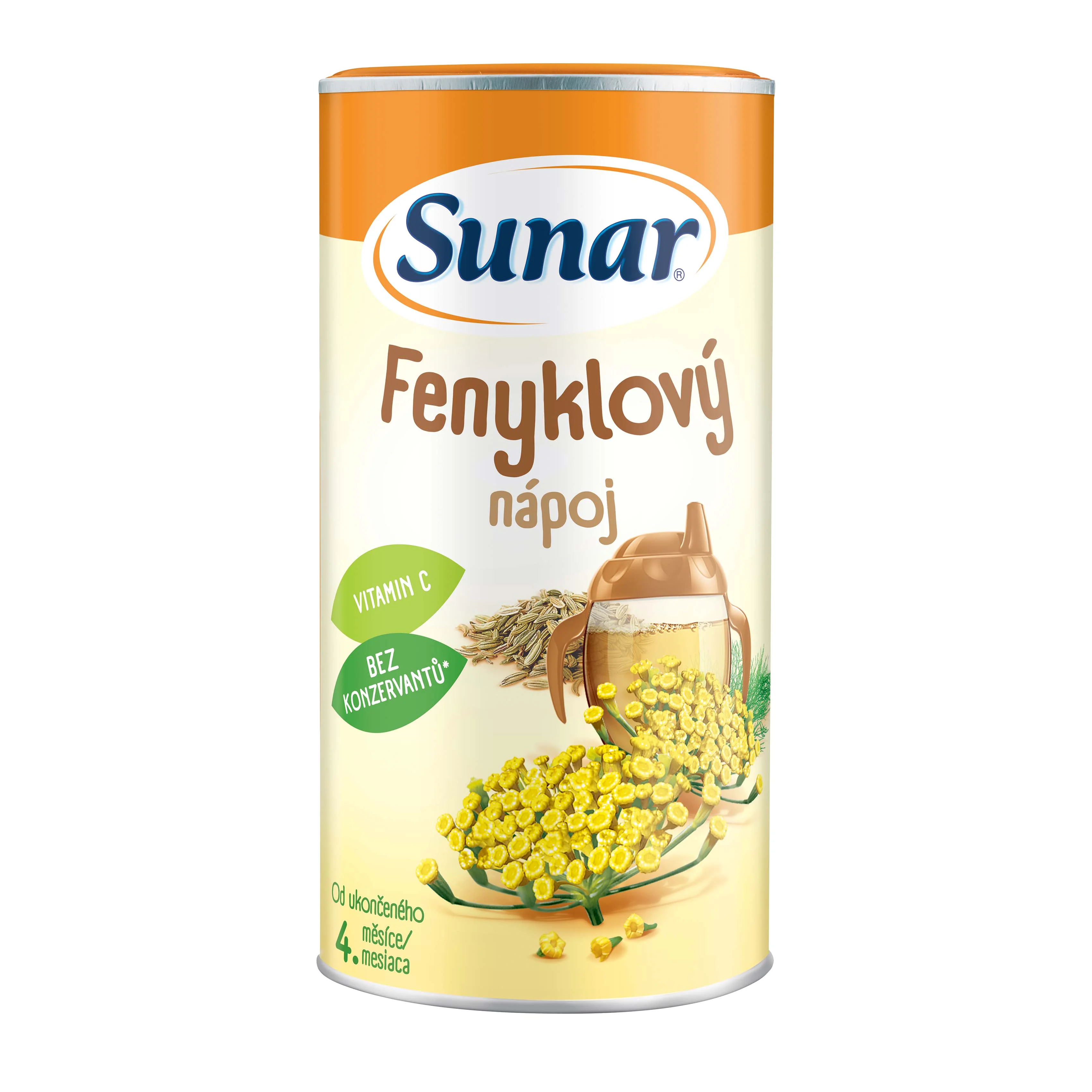 Sunar Rozpustný nápoj Feniklový 1×200 g, potravina na osobité výživové účely