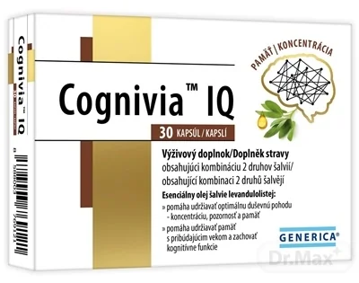 GENERICA Cognivia IQ 1×30 cps, výživový doplnok