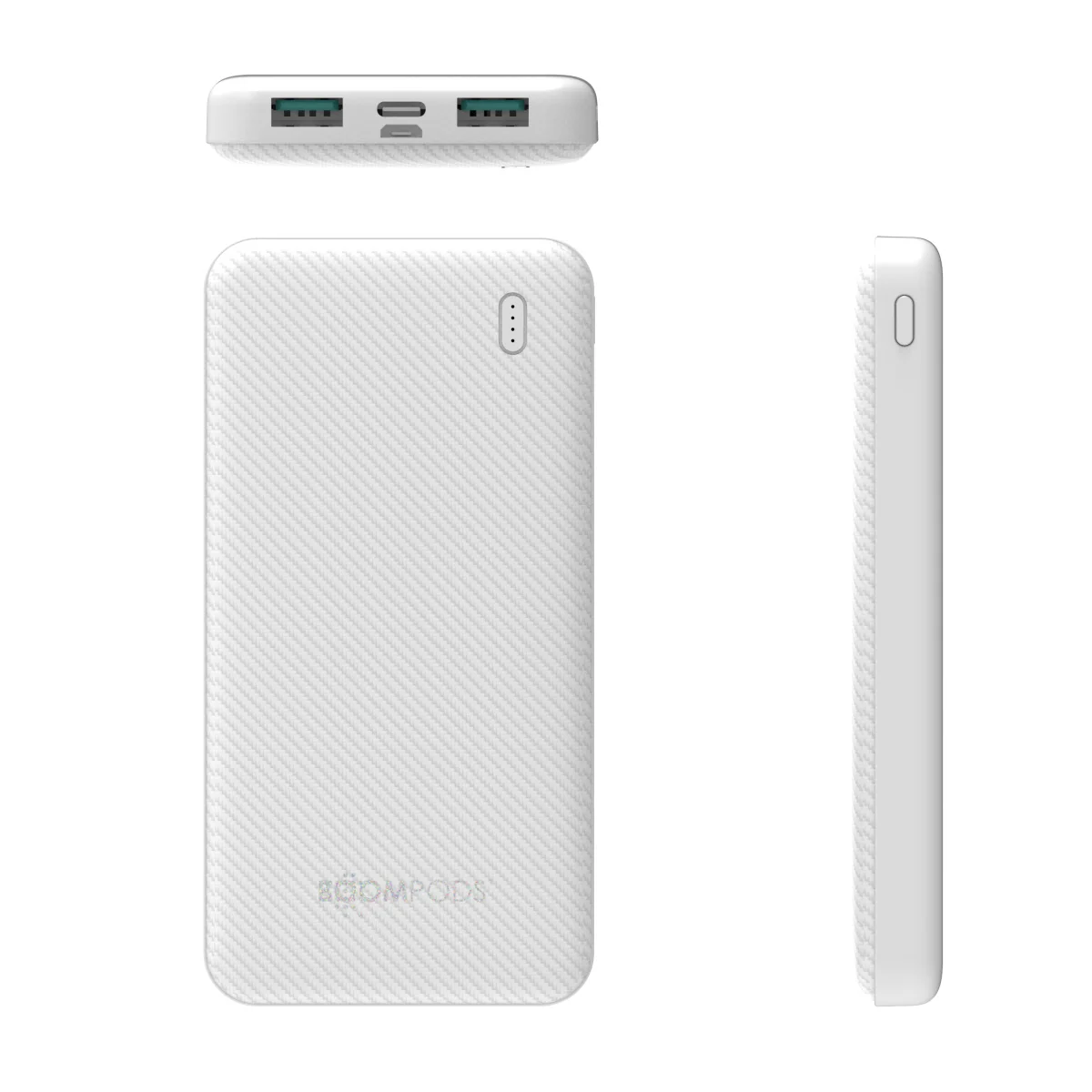 Powerbanka BOOMPODS Neutron SOLAR 10000mAh biela