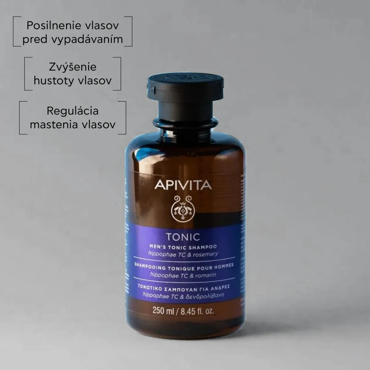 APIVITA Men´s Tonic Shampoo, 250ml 1×250 ml pánsky šampón proti vypadávaniu vlasov