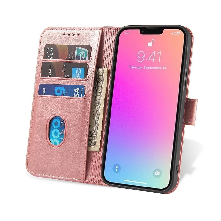 MG Magnet knižkové puzdro na Samsung Galaxy A14 5G, ružové