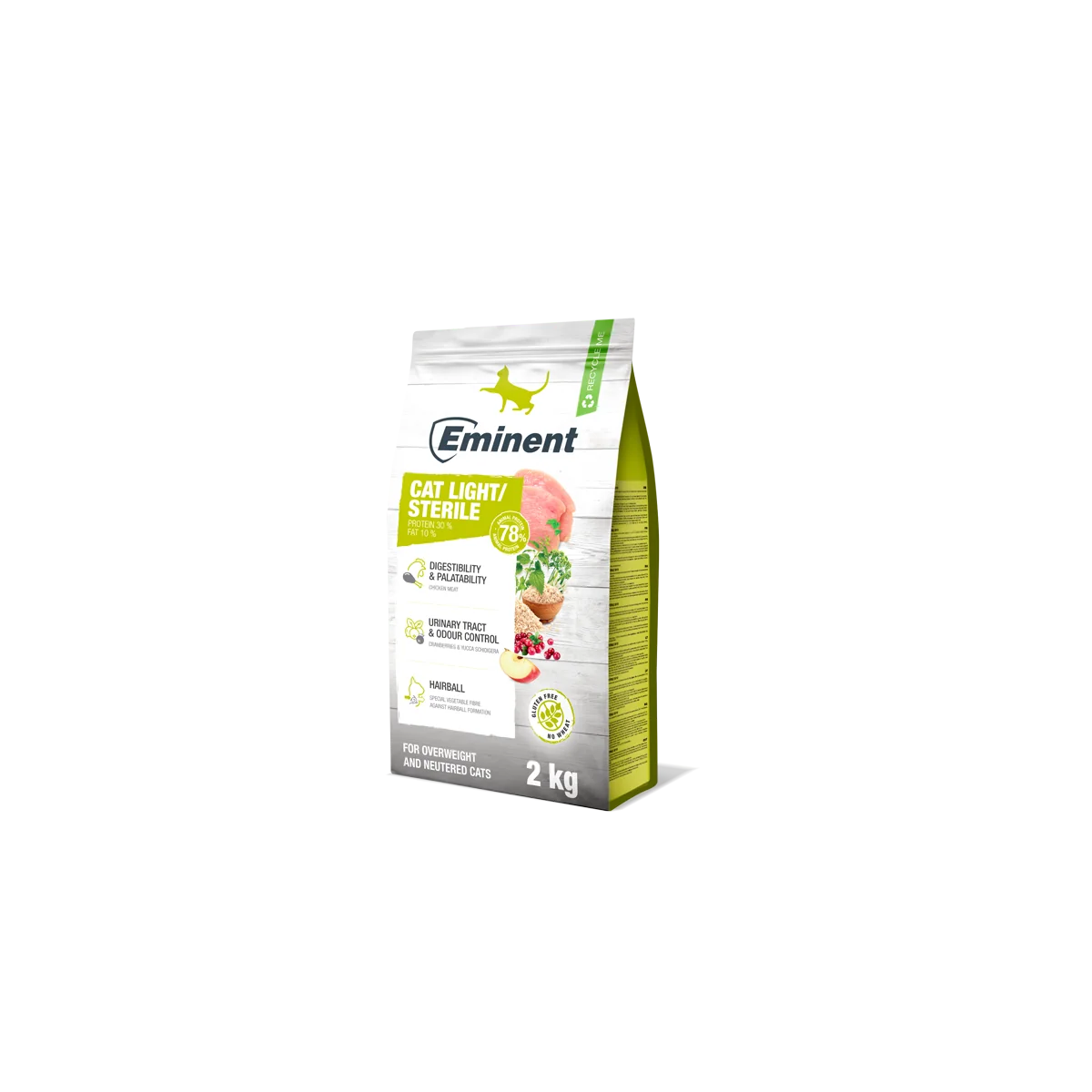 EMINENT CAT AD.LIGHT/STERILE 2KG A.U.V. 1×2 kg, krmivo pre mačky