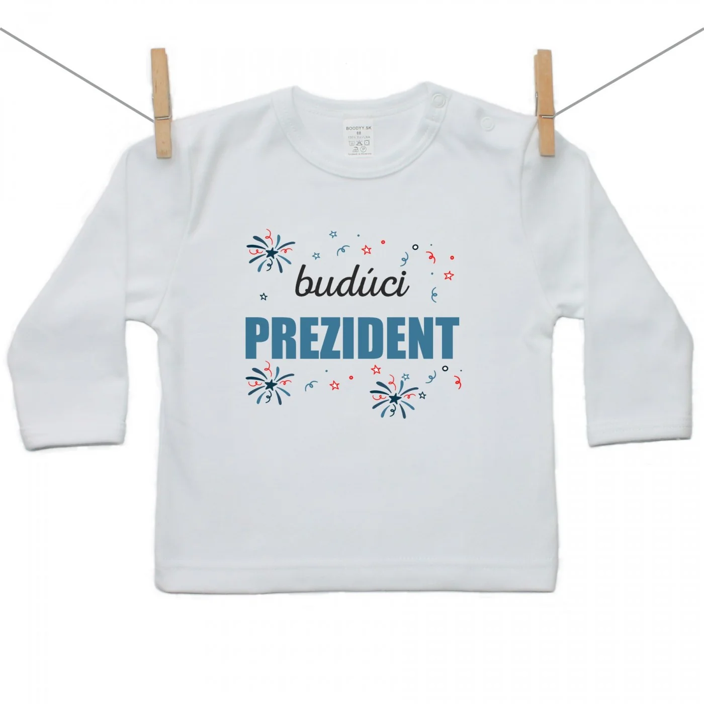 Boodyy Tričko s dlhým rukávom Budúci prezident Veľkosť: 86
