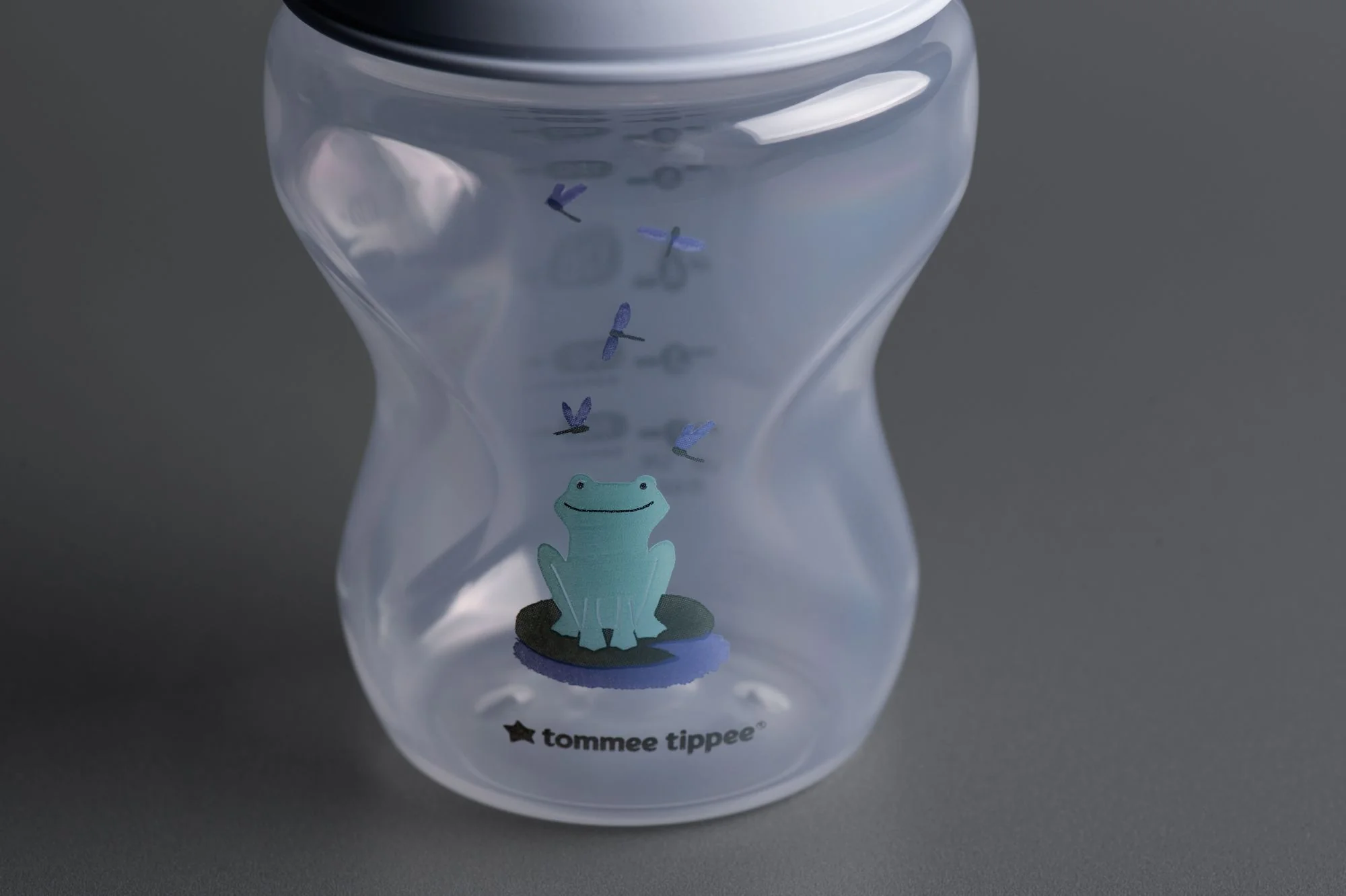 Tommee Tippee Natural Start Samosterilizačná Dojčenská Fľaša s ANTI-COLIC cumlíkom Pomalý Prietok, 260 ml 0m+, Žabička 2 ks