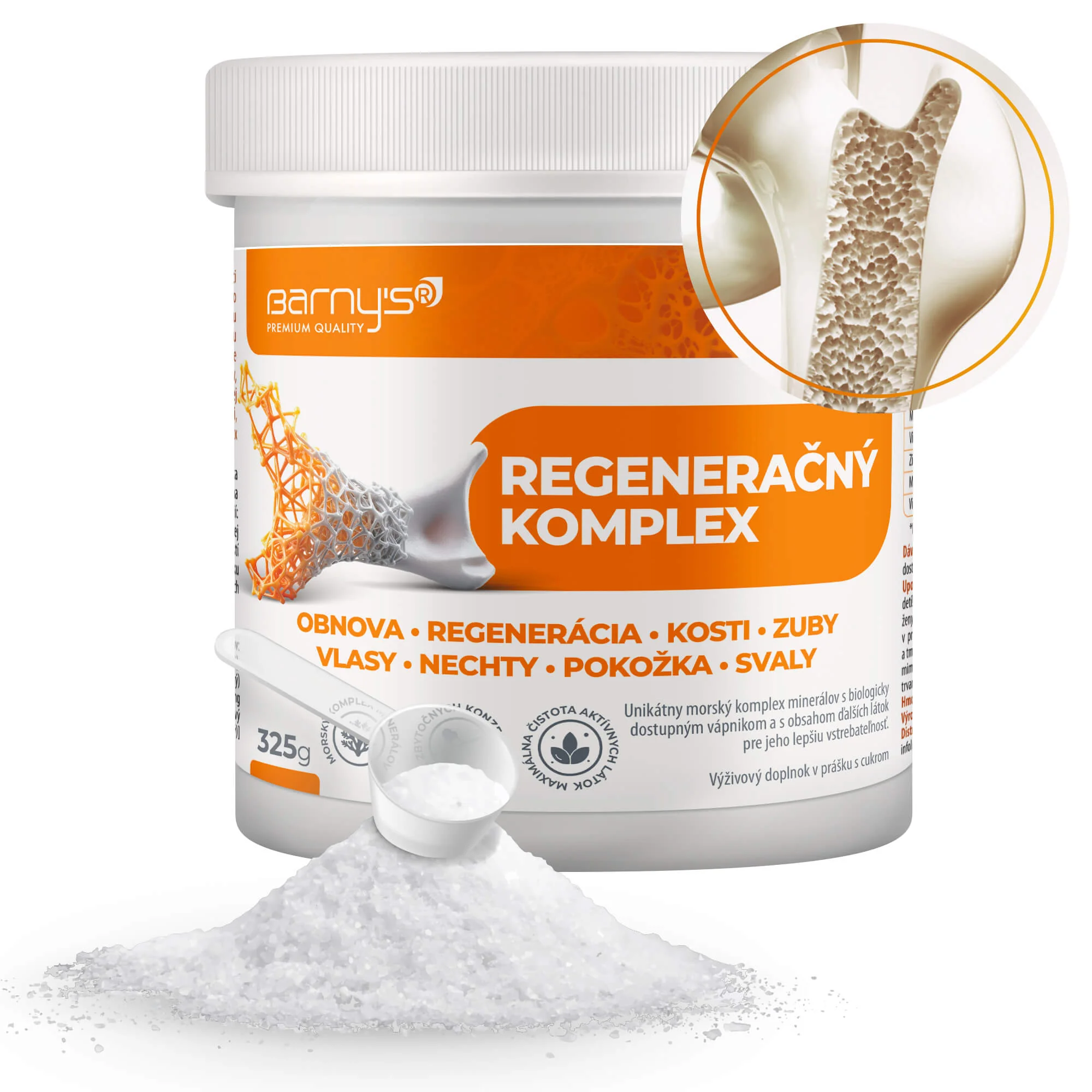 Barny's REGENERAČNÝ KOMPLEX: Kosti, Vlasy, Nechty 325 g