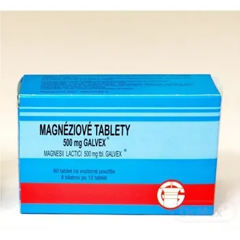 Magnesii lactas Galvex 500 mg 1×80 tbl, liek