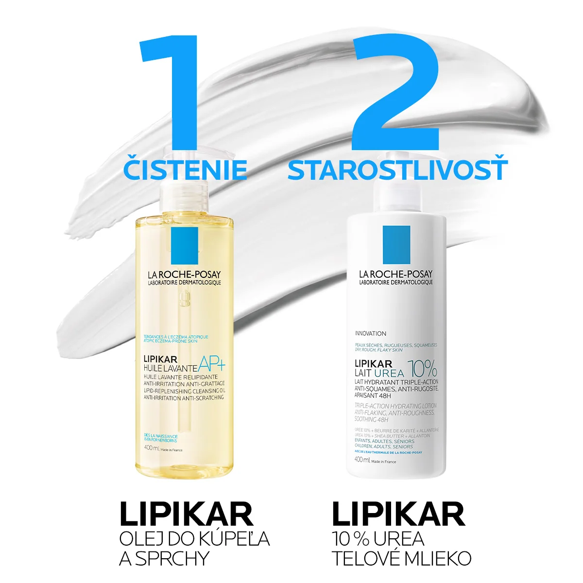 LRP Lipikar 10% UREA telové mlieko 400 ml 1×400 ml, telové mlieko