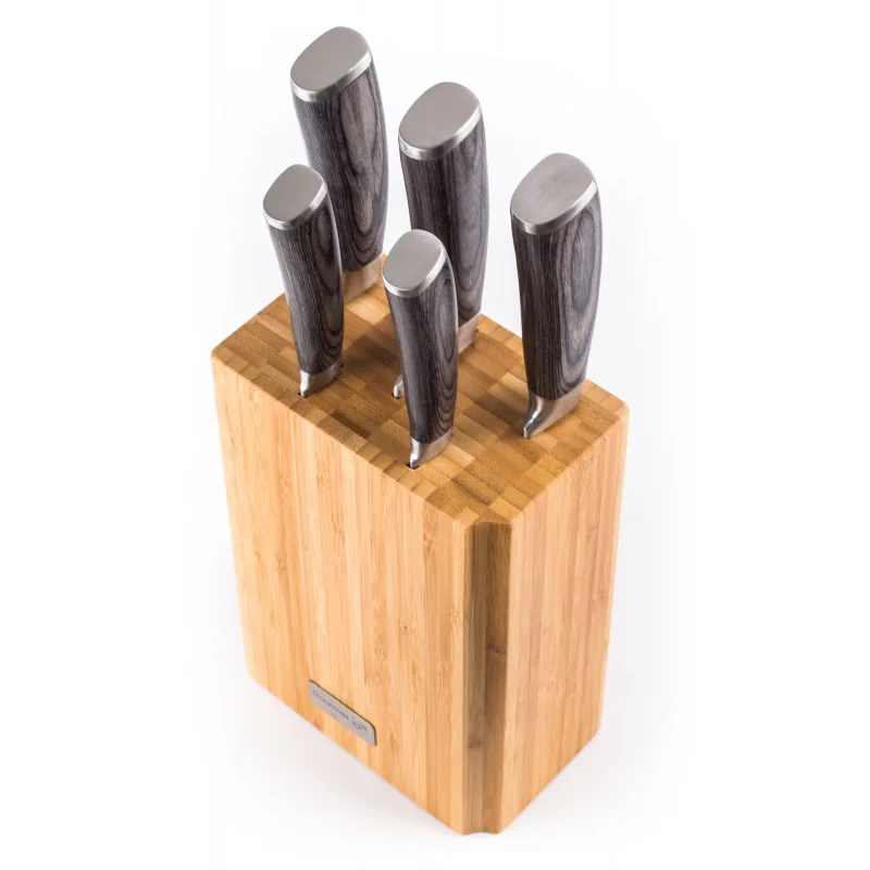 G21 Sada nožov Gourmet Stone 5 ks + bambusový blok Gourmet Stone 5 ks + bambusový blok G21-GMS-5BBB