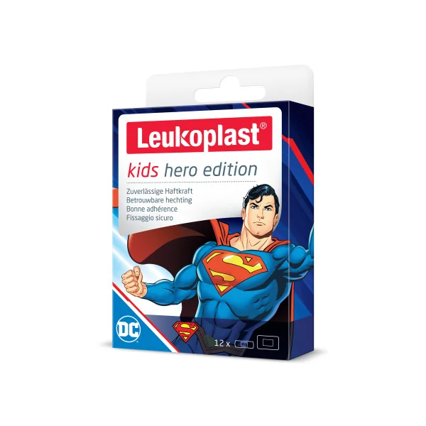 Leukoplast® kids Hero Edition (Superman) 1×12ks, náplasť na rany pre deti