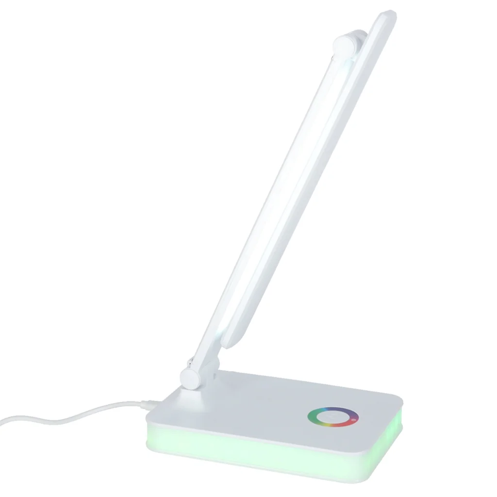 Skladacia stolová LED lampa USB s dotykovým ovládaním a RGB podsvietením