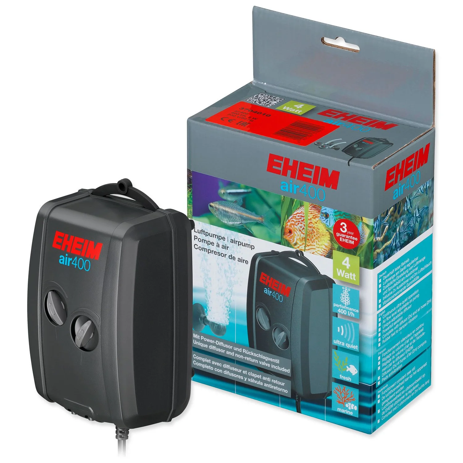 Kompresor Eheim vzduchovací 400,2x200l/h, 5W